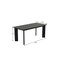Homeroots 66" Black Solid Wood Dining Table 712222 - alternate 6