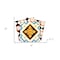 Homeroots 5" x 5" Snowflake and Diamond Peel and Stick Removable Tiles 400490 - alternate 5