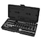 Performance Tool 1/4 in. Dr. Universal Spline Socket Set, SAE Metric, Deep Wall, Case W36193 - alternate 1