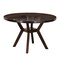Homeroots 48" Espresso Wood Round Top Dining Table 631264 - alternate 1