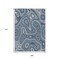 Homeroots 9' X 12' Blue And Ivory Geometric Washable Indoor Outdoor Area Rug 631381 - alternate 8
