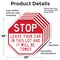 Signmission Stop Leave Your Car in This Lot and, 10 inch X 10 inch, Aluminum Metal Signs, 5PK OC-A-5Pack-10-259 - alternate 5
