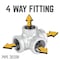 B & K 3/4 in. FIP each X 3/4 in. D FIP 3/4 in. D FIP Galvanized Malleable Iron Side Out Tee 311USOT-34 - alternate 5