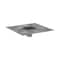 Hansgrohe Brilliance Point DraSet 4"x 4" Trim w/ Height Adjustable Frame and Rough Brushed Stainless Steel 56132801 - alternate 1