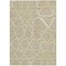 Homeroots 3' X 5' Tan Ivory And Green Abstract Washable Indoor Outdoor Area Rug 600564 - alternate 8
