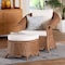 Bali & Pari Detta Natural Rattan Chair and Ottoman Set 263-14482-14483-ZORO - alternate 8
