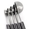 Oster Blakeley 5 Piece Stainless Steel Measuring Spoon Set in Dark Gray with Wood Handles 141104.05 - alternate 6