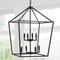 Jonathan Y Pagoda 20" 8-Light Classic Traditional Metal Cage Lantern LED Pendant, Oil Rubbed Bronze JYL7438A - alternate 11