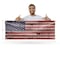 Signmission Rusty American Flag, 18 Inch x 48 Inch, Vinyl Banner B-30841 - alternate 5