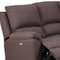Homeroots Brown Polyester Blend Power Reclining U Shaped Three Piece Corner Sectional 366241 - alternate 4