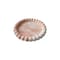 Homeroots 6in Pink And White Resin Marbleized Handmade Round Trinket Tray 724184 - alternate 1