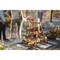 Picnic Time Family Of Brands New York Jets - Serving Ladder - 3 Tiered Serving Station, (Acacia Wood) 829-03-512-223-2 - alternate 2