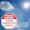 Signmission Private Property Please Respect Our, 6 Inch X 6 Inch, Plastic Sign OC-P-6-149 - alternate 7