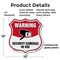 Signmission Video Surveillance Shield Sign Warning S, 12 Inch X 12 Inch, Plastic Sign SHI-P-12-468 - alternate 6