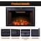 Edendirect 50-in W Black Wall mount LED Wall-mount Electric Fireplace with Remote Control Included ZR-EF50T - alternate 7