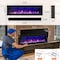Edendirect 62.26-in W Black Wall mount LED Flat wall Electric Fireplace with Remote Control Included ZR-BI60 - alternate 9