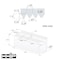 Taiki Taiki 3 Piece 8" 1.5mm X 60 Degree Tall 60mm Steel Soft Jaw Set 3900-5660 - alternate 2