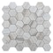 Apollo Tile 12x12 Soft White Beige Crystal Sand Polished Marble Hexagon Wall and Floor Tile 4.83 sq ft/case, 5PK APLSAH88G39PA - alternate 1