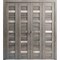Sartodoors Sliding Closet Double Bi-fold Doors Grey Solid Core Modern Interior QUADRO4445DBF-NEB-72 x 96 (4* 18x96) - alternate 1