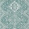 Homeroots 8' X 10' Aqua Teal Blue And Ivory Medallion Washable Indoor Outdoor Area Rug 589029 - alternate 9