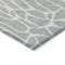 Homeroots 5' X 8' Silver And Ivory Geometric Washable Indoor Outdoor Area Rug 599311 - alternate 9