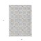 Homeroots 5' X 8' Silver Gray And Gold Floral Washable Indoor Outdoor Area Rug 595986 - alternate 9