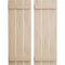 Ekena Millwork Rustic Three Board Spaced Board-n-Batten Pecky Cypress Faux Wood Shutters, 17 1/2"W x 30"H SHUBSS17X30PCPR - alternate 1