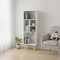 Homeroots 43" Natural And White Wood Five Tier Bookcase 403098 - alternate 4