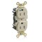 Leviton Straight Blade Receptacle, 5-15R, 15 A, 125V AC, Self-Grounded MRI15-I - alternate 1