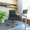 Leisuremod Harris Faux Leather Office Chair with Gold Frame, Black HOG19BLL - alternate 5