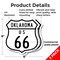Signmission Oklahoma Route Marker Shield Sign Us 66, 6 inch X 6 inch, Plastic Sign, 2PK SHI-P-2PACK-6-426 - alternate 6