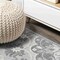 Jonathan Y Lucena Modern Medallion High-Low Light Gray/Ivory 2 ft. x 10 ft. Indoor/Outdoor Runner Rug AMC104A-210 - alternate 8