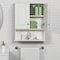 Zenith Zenna Home White 23'' W x 8-1/4'' D x 28'' H Wall Bath Cabinet R2328WWA - alternate 3
