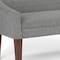 Homeroots 50in Gray and Brown Fabric and Wood Upholstered Bench 642317 - alternate 6
