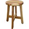 Homeroots 18" Natural Brown Backless Bar Chair 376718 - alternate 8