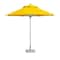 Homeroots 10ft Yellow Polyester Round Market Patio Umbrella 491975 - alternate 4