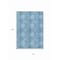 Homeroots 10' X 14' Denim Blue Sky Blue And Ivory Floral Medallion Washable Indoor Outdoor Area Rug 614586 - alternate 7