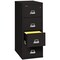 Fireking 12-3/16" W 4 Drawer Fire-Resistant Vertical File Cabinet, Black, Letter 4-1831-CBL - alternate 3
