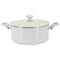 Martha Stewart Everyday Rexford 5 Quart Ceramic Nonstick Aluminum Dutch Oven with Lid in Linen 141015.02 - alternate 1