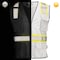 Dome75 Hi-Vis Safety Vest LG/XL Class Non-ANSI/Enhanced Visibility , Zipper 6 Pockets, 2 Mic Tab DV2183 - alternate 5