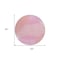 Homeroots 8' Pink Copper And Ivory Round Geometric Washable Indoor Outdoor Area Rug 597651 - alternate 6