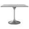 Leisuremod Square 36.41 in W, 29.34 in L, Resin/Stainless Steel, White VT20BS-S36WMR - alternate 1