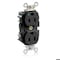 Leviton Straight Blade Receptacle, 5-15R, 15 A, 125V AC, Self-Grounded MT820-E - alternate 1