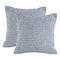 Homeroots Set of Two Blue Chevron Cotton Throw Pillows, 2PK 554596 - alternate 7