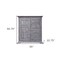 Homeroots 55" Gray Solid Wood Three Drawer Gentlemans Chest 524580 - alternate 7