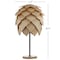 Jonathan Y Simon 20.5" Pinecone Wood/Metal LED Table Lamp, Natural/Black JYL6123A - alternate 8