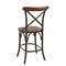 Homeroots 24" Brown And Black Metal Bar Height Bar Chair 522385 - alternate 8