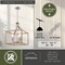 Vaxcel Pratt 3-Light Cage Pendant Light, Two-Tone Satin Nickel and Light Oak, Farmhouse, 15-In. Wide P0470 - alternate 8