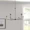 Homeroots Black Candle Style Six Light Metal Dimmable Chandelier 611368 - alternate 1