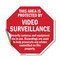 Signmission This Area Is Protected by Video Sur, 10 Inch X 10 Inch, Vinyl Decal OC-D-10-330 - alternate 1